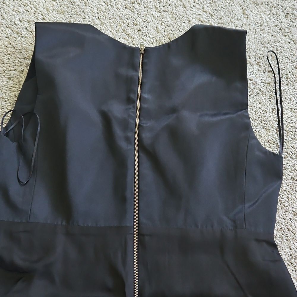 NWT Stella McCartney ITALIAN Silk Blend Cocktail Dress 40 Black - Picture 14 of 14